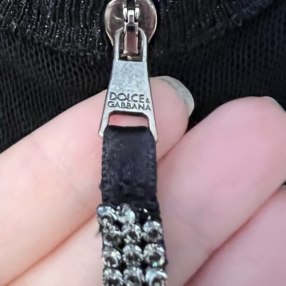 Dolce & Gabbana Black Sparkly Sheer Satin Skirt Mini Dress - Picture 11 of 16